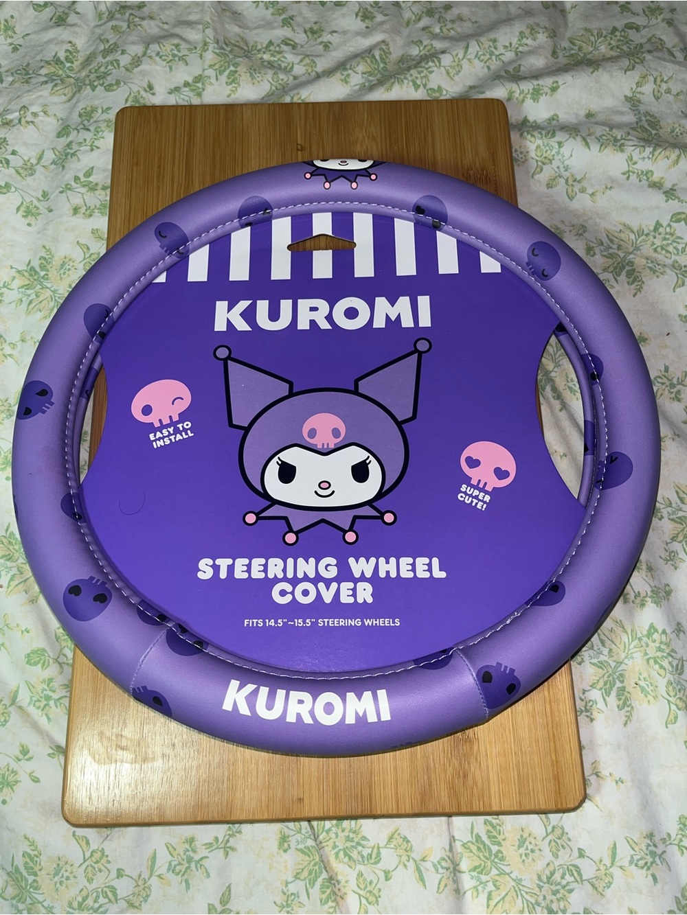 Sanrio Kuromi Purple Steering Wheel Cover NEW NWT